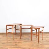 Mid-Century Danish Teak Nesting Tables, Set of 3
