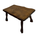 Vintage brutalist stool side table minimalistic