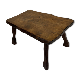 Vintage brutalist stool side table minimalistic
