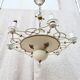 7-light art deco chandelier from the 1940s