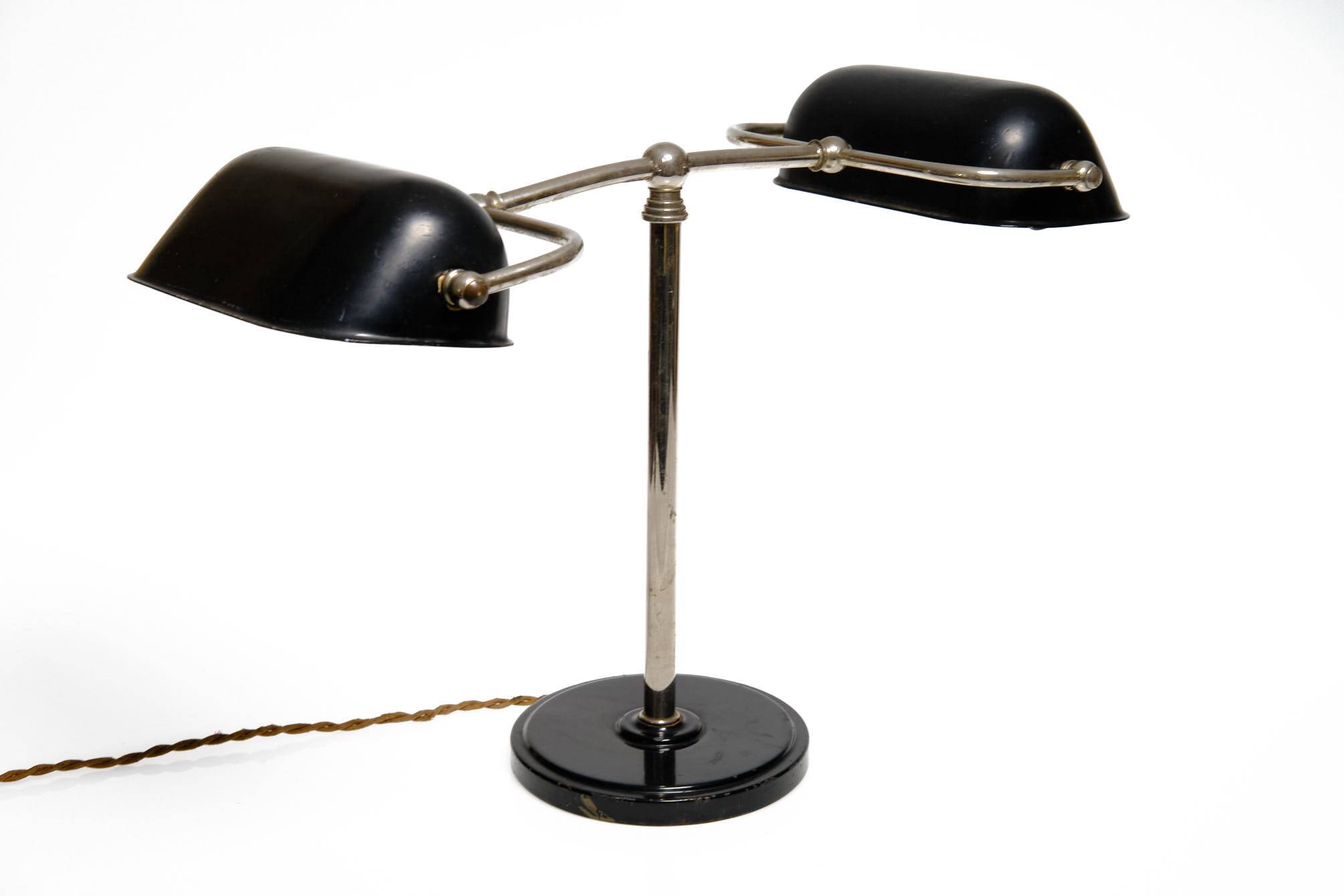 Lampe double, vintage, années 30, Bauhaus