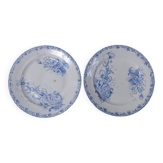terre de fer 2 assiettes à hors-d'oeuvre