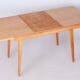 Mid-Century Czech Extendable Table in Beech and Ash attributed to Tatra Pravenec, 1950s