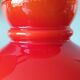 Abat day vintage opaline glass orange 1970