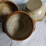 3 bols à soupe en grés - vintage 70's