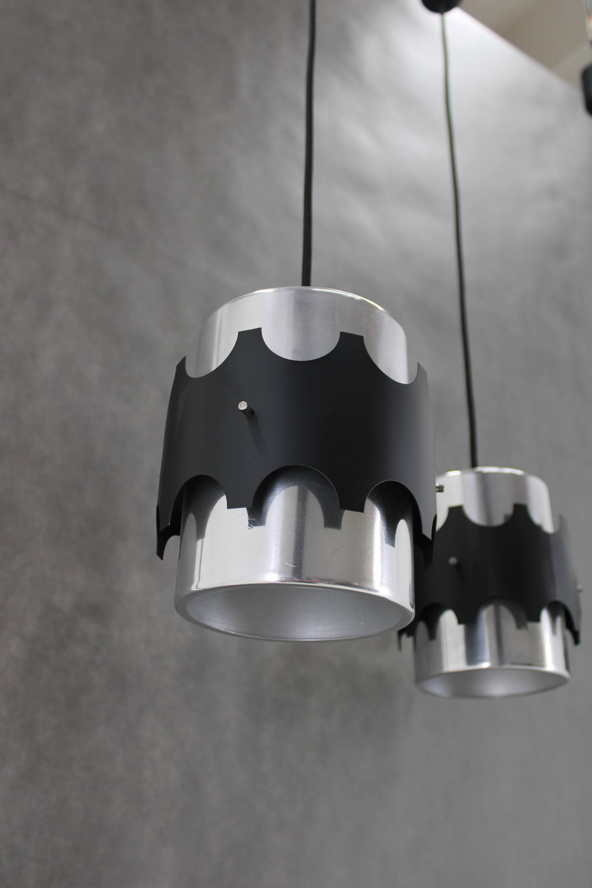 1960s Set of Three Danish Pendant Lights