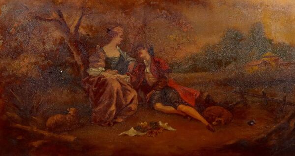 Vitrine en acajou de style Transition, Louis XV, Louis XVI – 1900