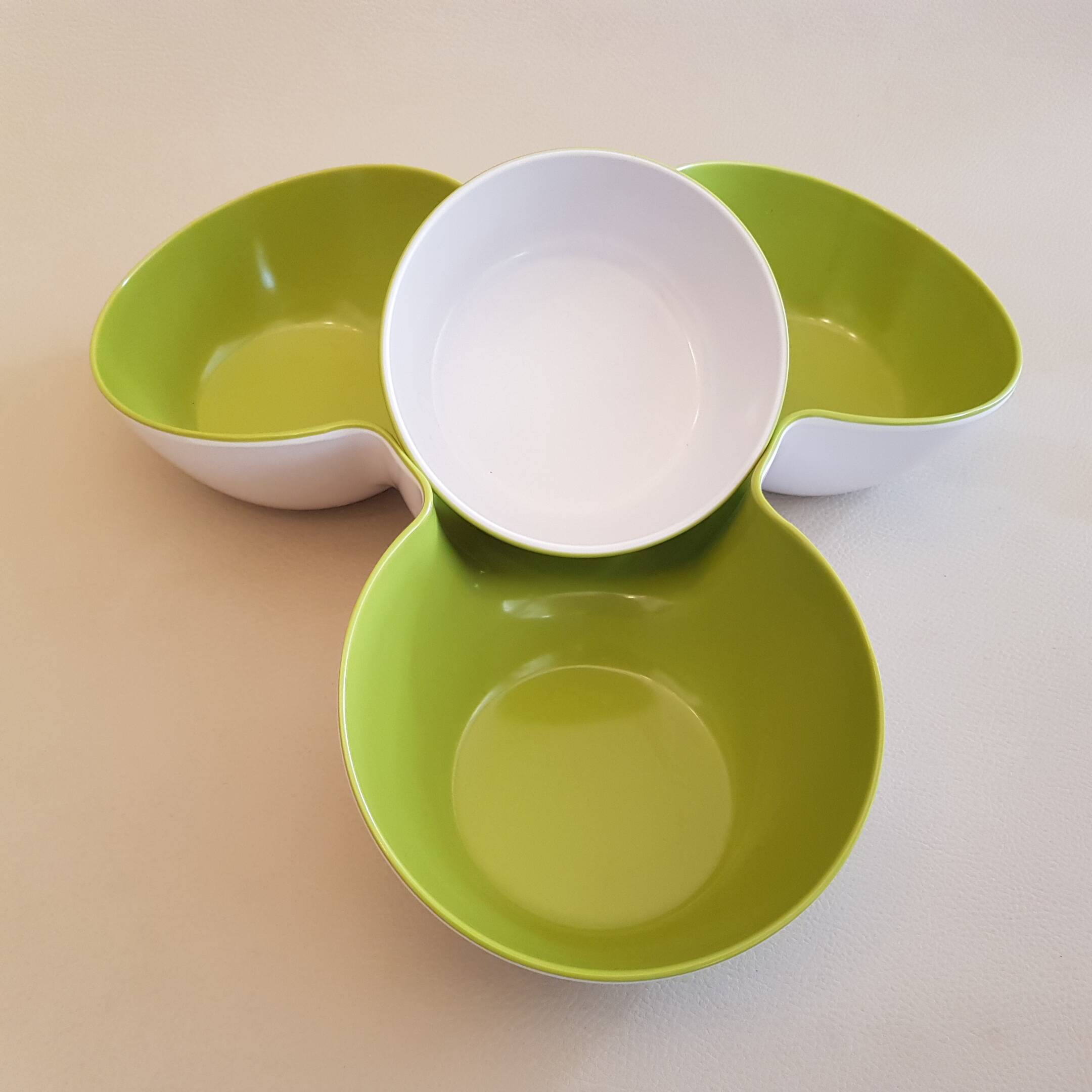 Joseph Joseph - Triple Dish - Bol Aperitif design 4 in 1 - Green / White