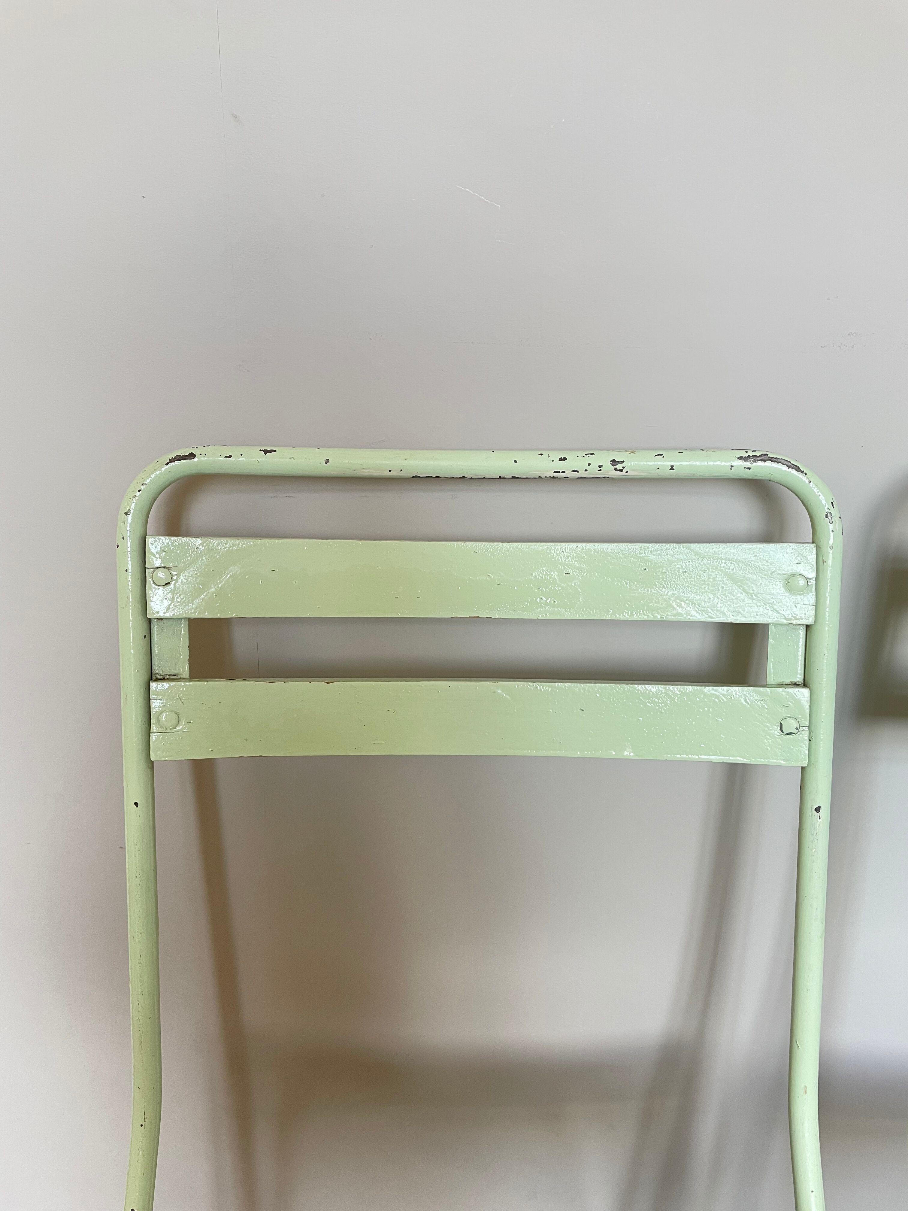 Pair of vintage folding garden chairs