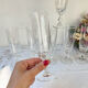 7 Luminarc champagne flutes, Lance model, 1970, made in France