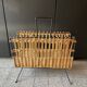 Rattan magazine rack