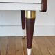 Vintage dressing table  nude and wood