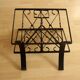 Handmade wrought iron magazine rack - vintage