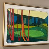 Painting Golf Annecy 1977 Pierre Wittmann