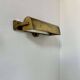 Pair of vintage modernist wall lights, adjustable in brass, France 1940