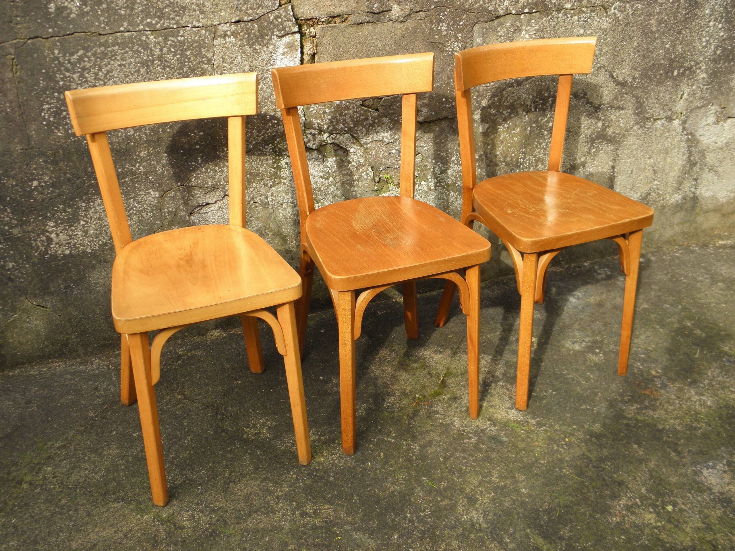 Set of 6 Baumann bistro chairs n° 18