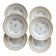 6 assiettes creuses vintage Céranord « Cheverny » porcelaine - Motif fleuri