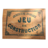 Jeu de construction architecture en bois 1930-1940
