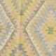 Tapis Kilim Vintage Laine Fait Main, Bohème, Motifs Géométriques, 149X247Cm