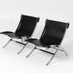Un ensemble de chaises ciseaux - Paul Tuttle et Antonio Citterio