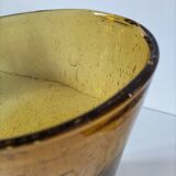 Large bubble glass vase