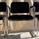 Fauteuil et 2 chaises design, chrome tubulaire