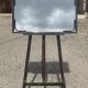 Vintage rectangular wall mirror in tubular metal and brass, 1970s/1980s.