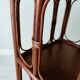 Petite table d'appoint ancienne en bambou et bois