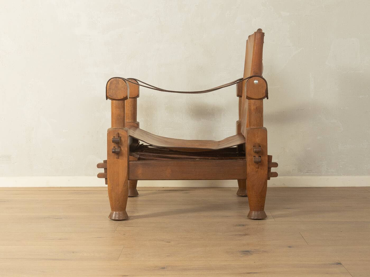 Brutalist Vintage Safari Armchair