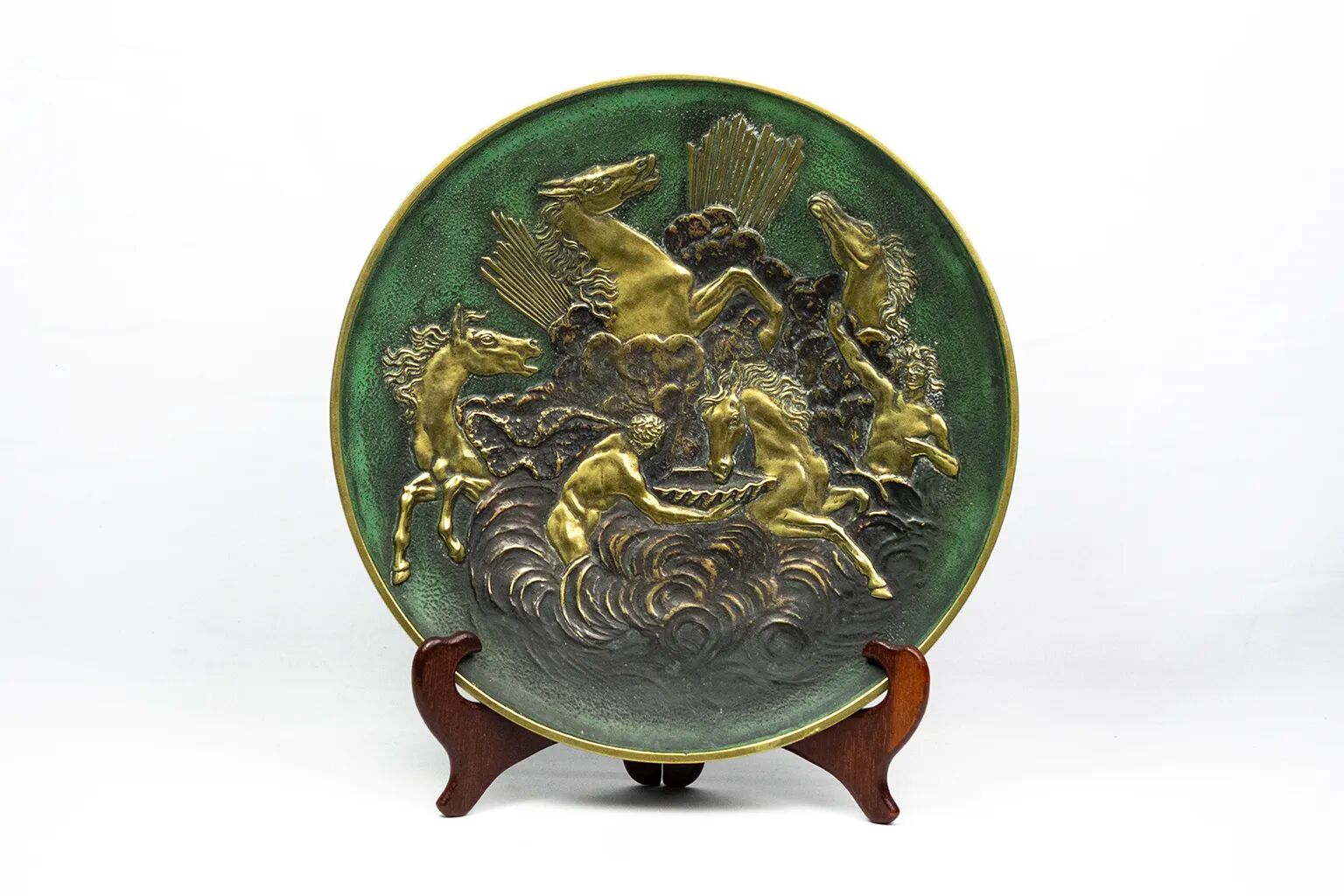 Large bronze bowl "Horses of Apollo" — Max Le Verrier - 1930s