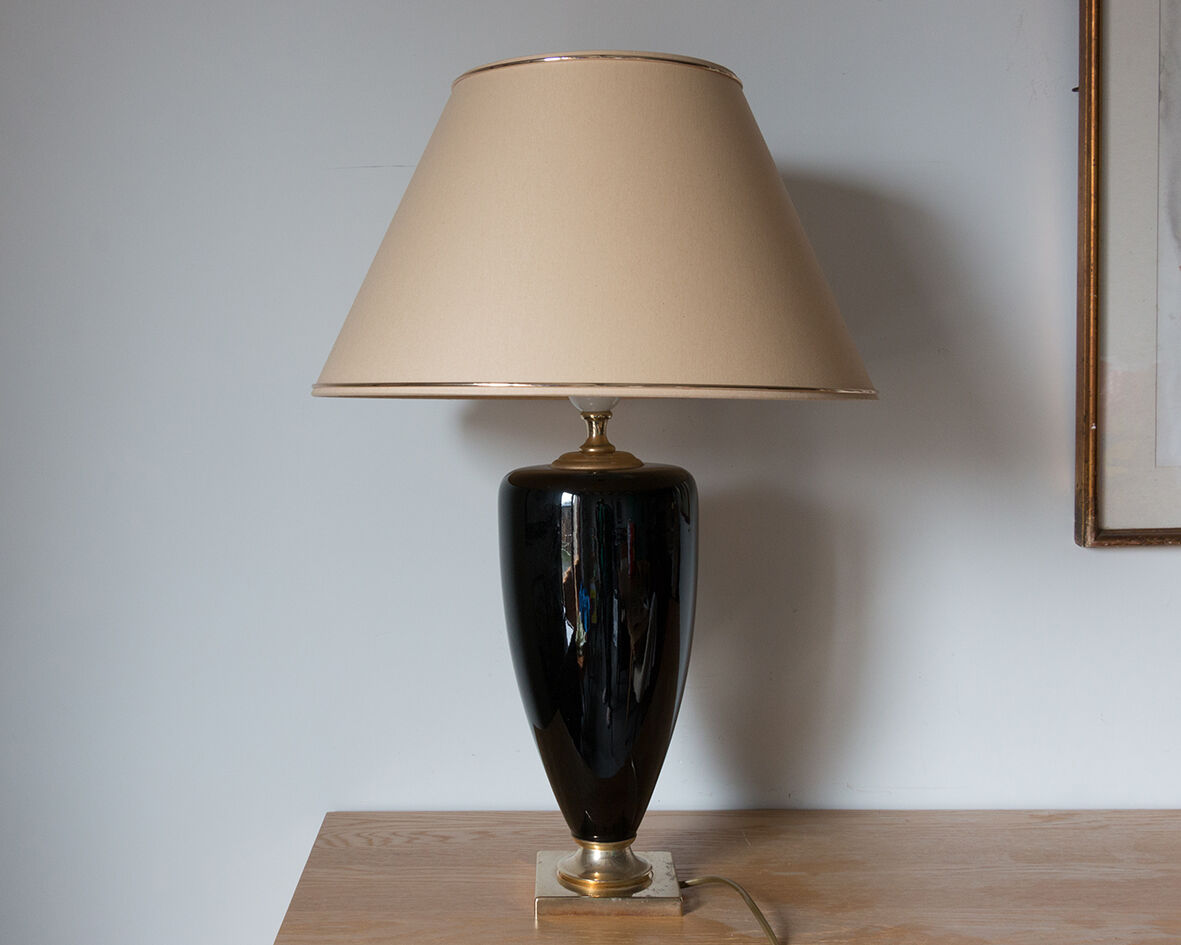 Black and gold lamp