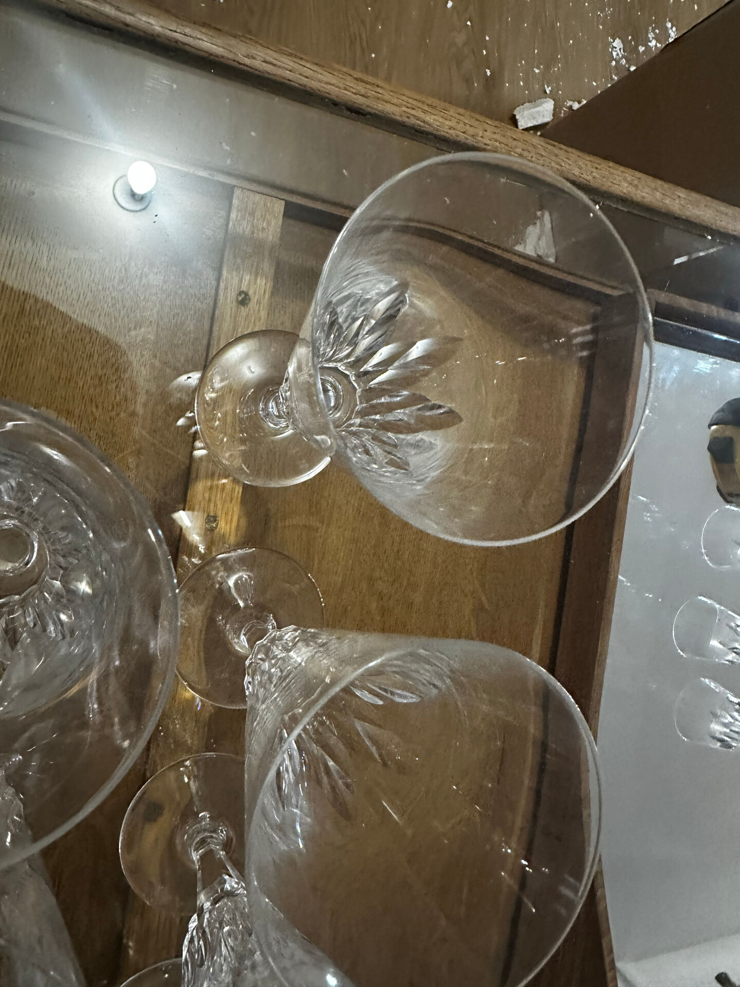 12 Baccarat champagne flutes model Carcassonne - stamped