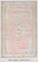 Pale Red & Pink Turkish Vintage Rug, Large Handmade Wool Rug, 216x335Cm