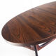 Vintage elm wood table with two extensions, France 1970