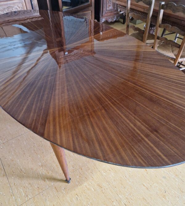 Table ovale palissandre
