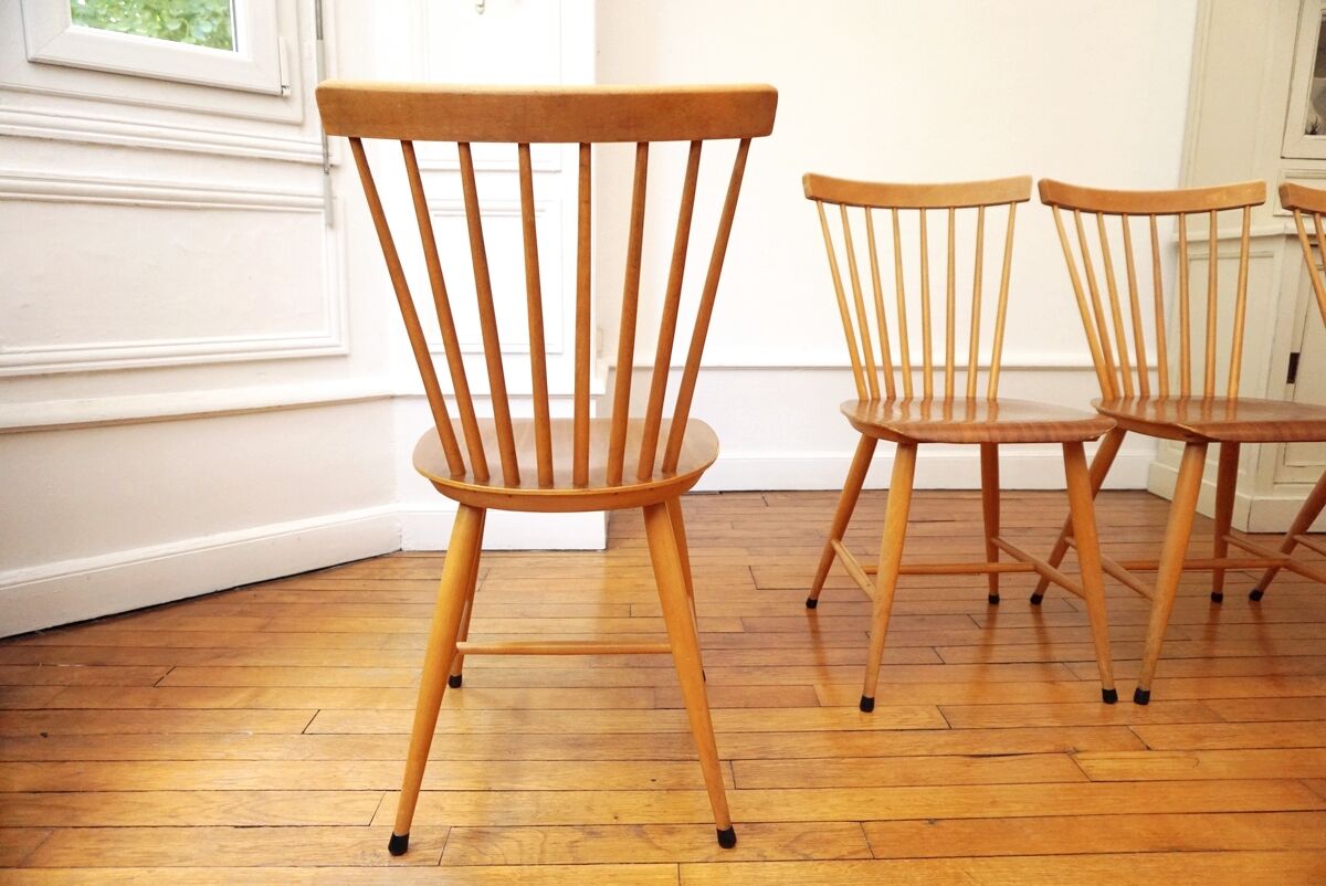4 bar chairs from the 60s