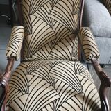 Revisited Voltaire Armchair – Art Deco Style & Louis-Philippe Structure