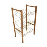 Scandinavian beech magazine holder, Sweden, 1960
