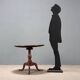 Small antique oak table, Italy, mid-19th century.