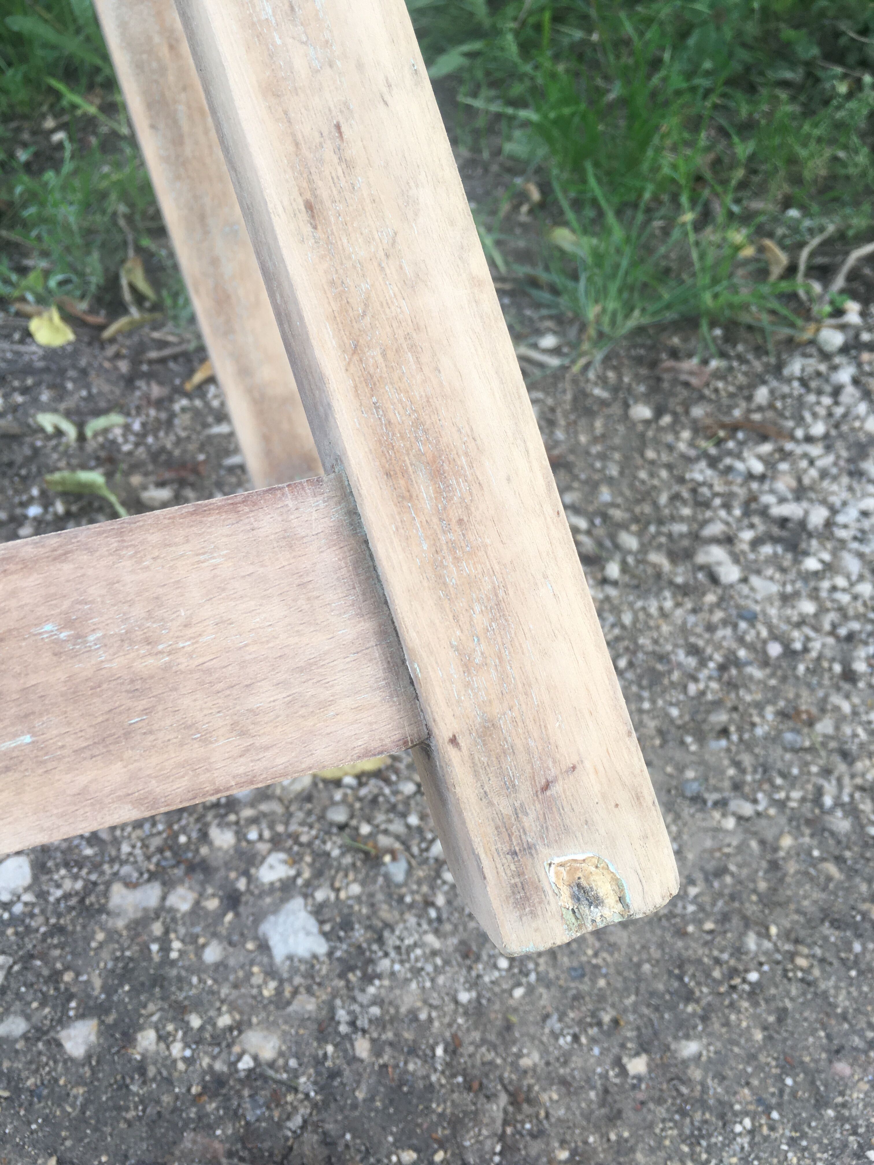 Wooden workshop stool