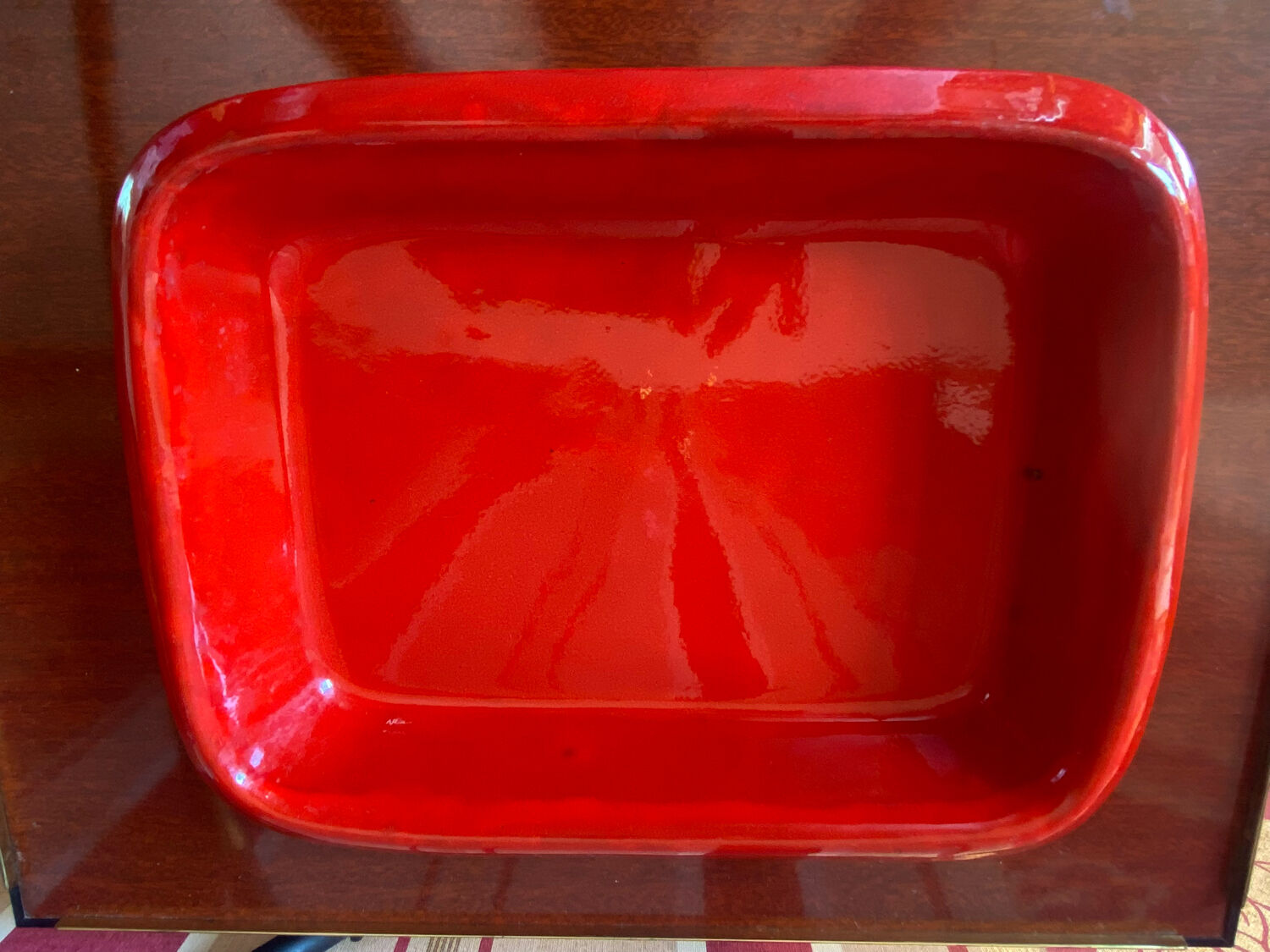 Ceramic "red" robert picault vintage vallauris 50/60