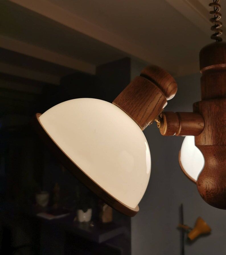 Vintage Steinhauer pendant lamp 3 lamps 80s