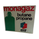 Plaque publicitaire Monogaz en tôle