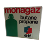 Monogaz tin advertising plate