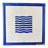 Panneau en émail industriel Vintage européen, décoration Architecture