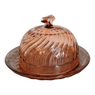 Ancienne cloche à fromage et son plat