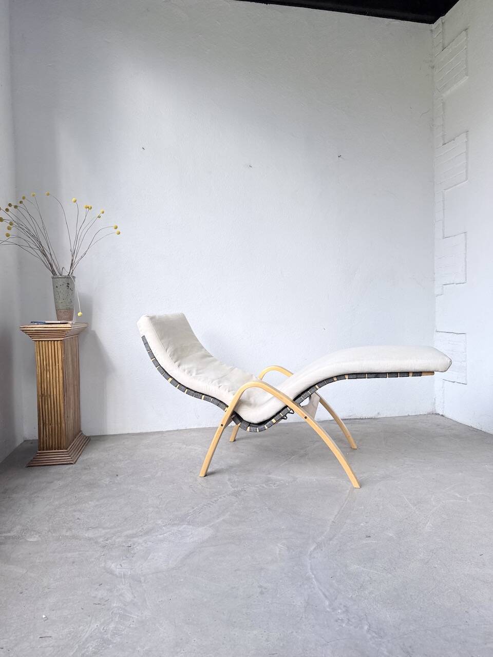 Transat hêtre bois courbé Ikea vintage Kim Samson