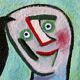 Portrait of a woman by Luc Bonneau Oil on panel