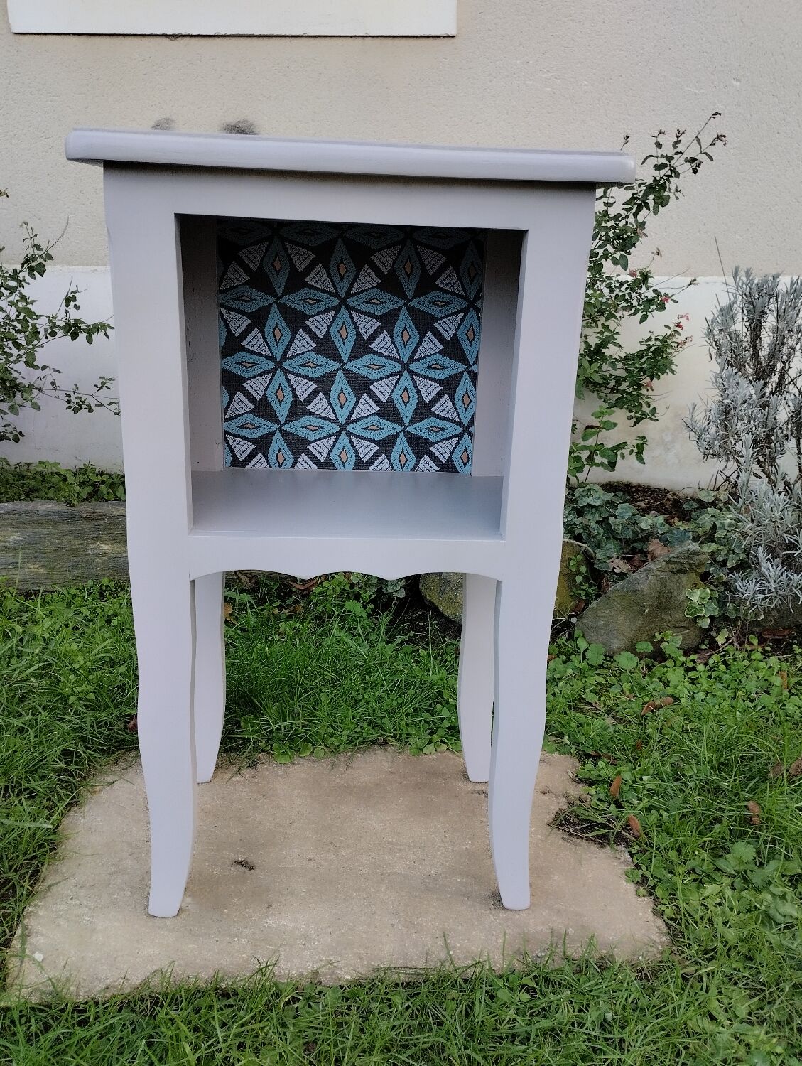 Taupe grey bedside tables
