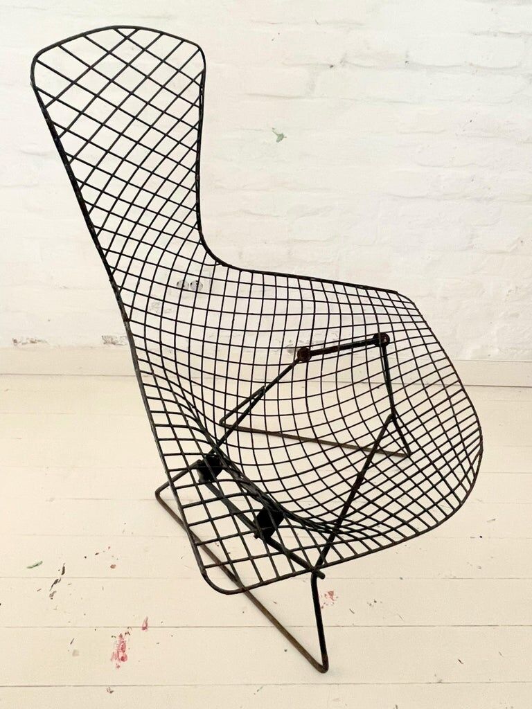 Bird Chair Harry Bertoia for Knoll Black